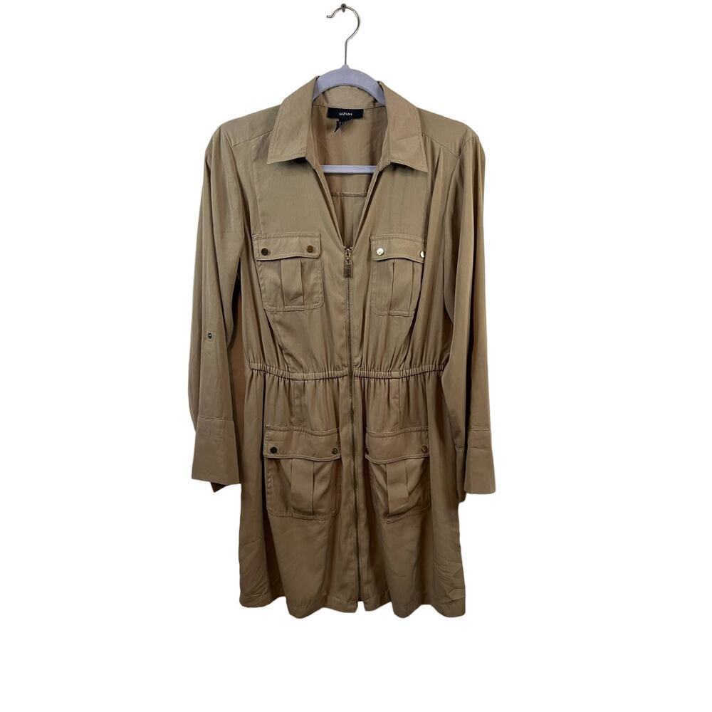 Alfani Utility Zipper Mid-Length Dress Size 12